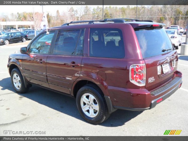 Dark Cherry Pearl / Gray 2008 Honda Pilot Value Package