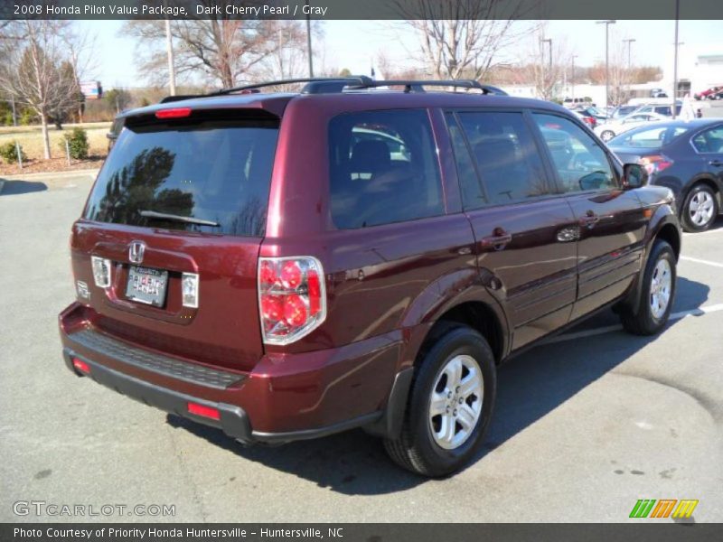 Dark Cherry Pearl / Gray 2008 Honda Pilot Value Package