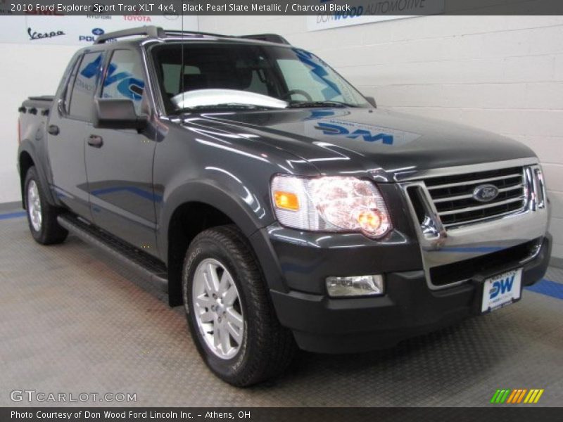 Black Pearl Slate Metallic / Charcoal Black 2010 Ford Explorer Sport Trac XLT 4x4