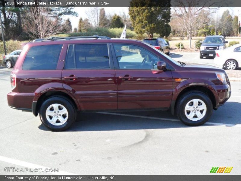 Dark Cherry Pearl / Gray 2008 Honda Pilot Value Package