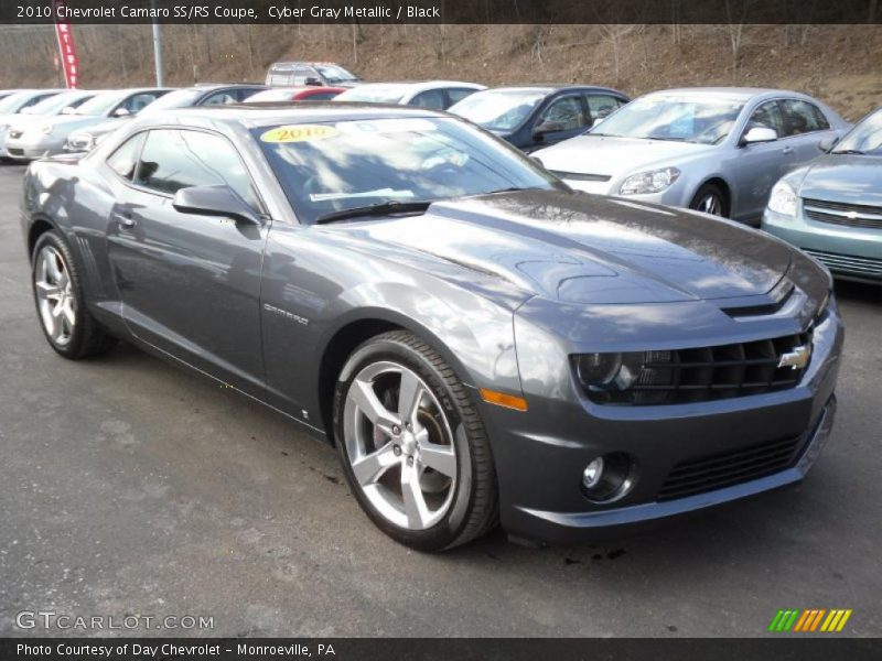 Cyber Gray Metallic / Black 2010 Chevrolet Camaro SS/RS Coupe