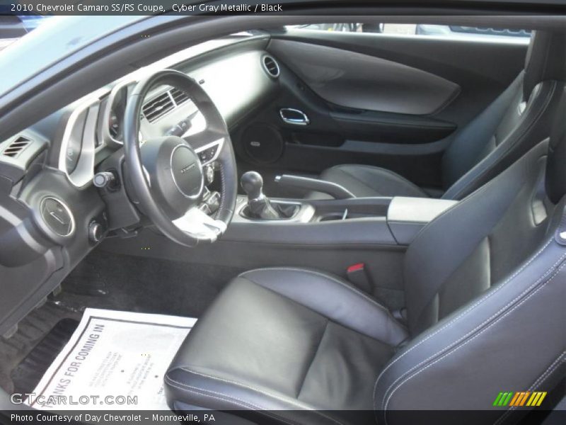 Cyber Gray Metallic / Black 2010 Chevrolet Camaro SS/RS Coupe