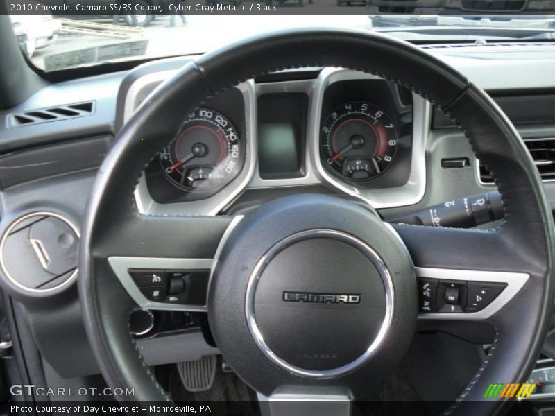 Cyber Gray Metallic / Black 2010 Chevrolet Camaro SS/RS Coupe