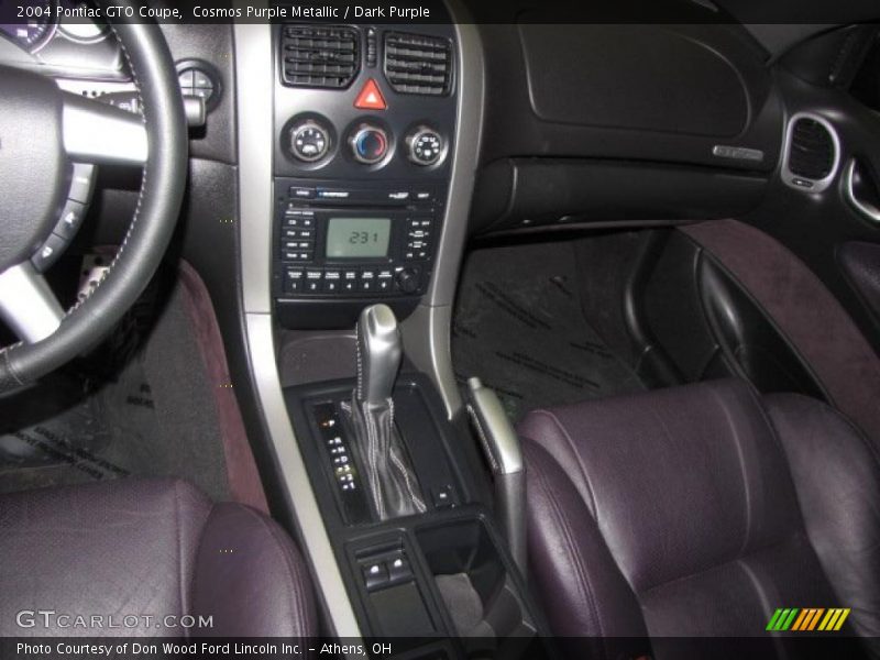  2004 GTO Coupe Dark Purple Interior