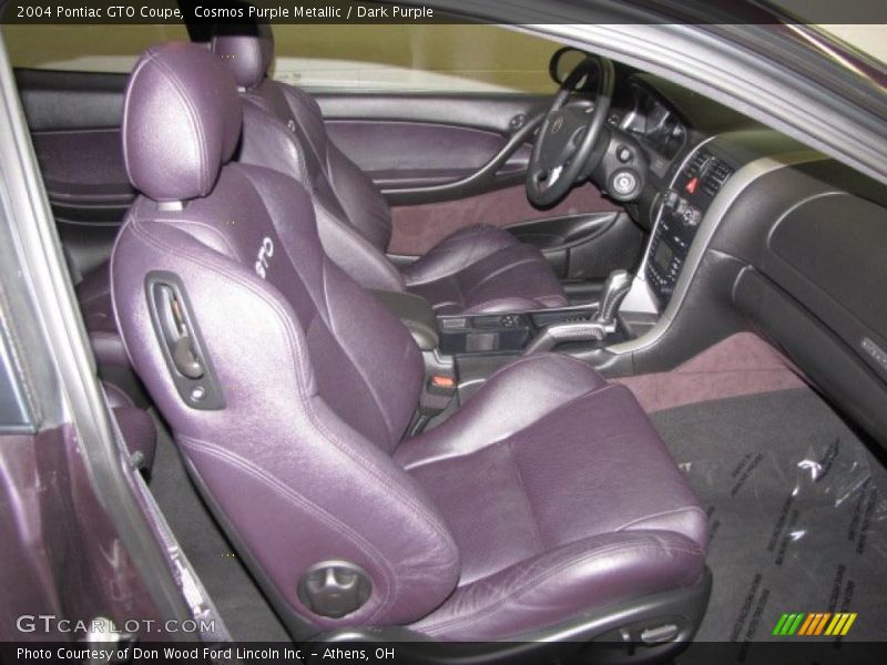  2004 GTO Coupe Dark Purple Interior