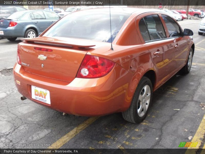 Sunburst Orange Metallic / Gray 2007 Chevrolet Cobalt LT Sedan