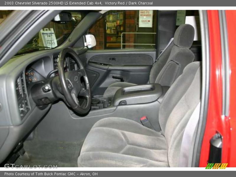 Victory Red / Dark Charcoal 2003 Chevrolet Silverado 2500HD LS Extended Cab 4x4
