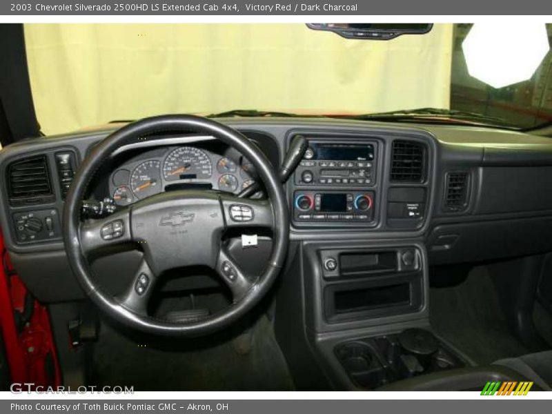 Victory Red / Dark Charcoal 2003 Chevrolet Silverado 2500HD LS Extended Cab 4x4