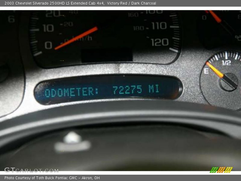 Victory Red / Dark Charcoal 2003 Chevrolet Silverado 2500HD LS Extended Cab 4x4