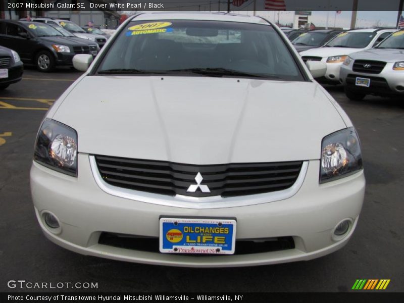 Dover White Pearl / Black 2007 Mitsubishi Galant SE