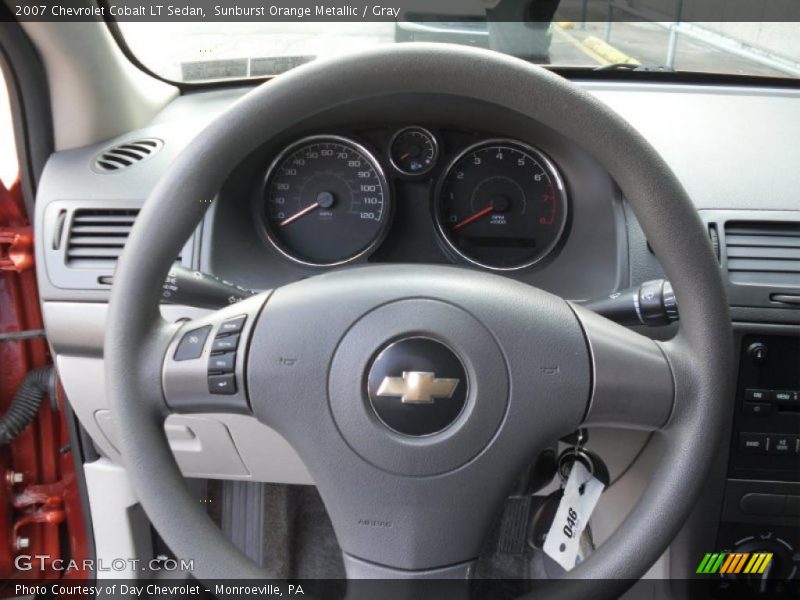 Sunburst Orange Metallic / Gray 2007 Chevrolet Cobalt LT Sedan