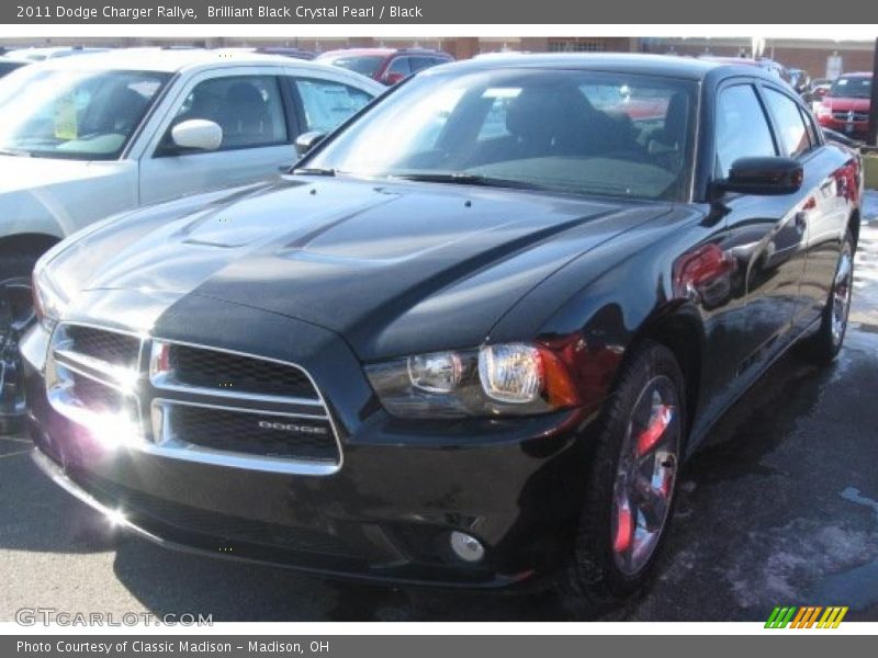 Brilliant Black Crystal Pearl / Black 2011 Dodge Charger Rallye
