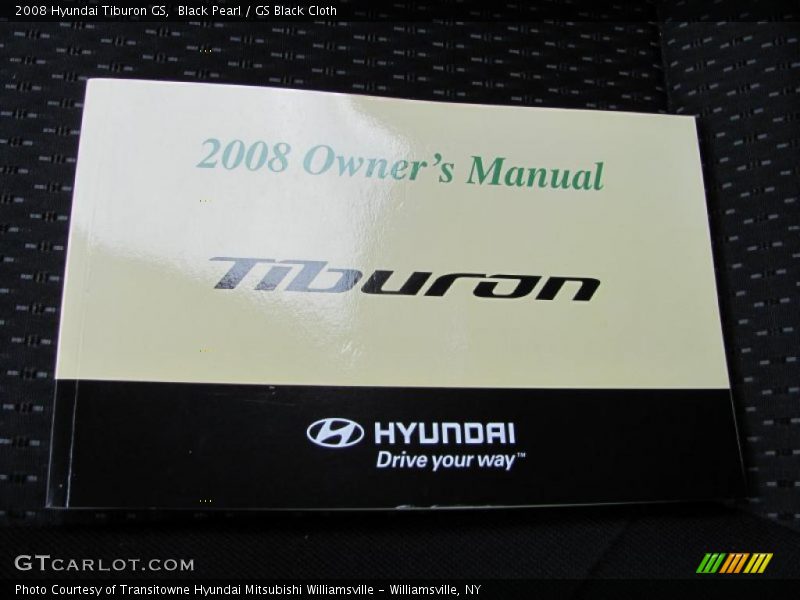Black Pearl / GS Black Cloth 2008 Hyundai Tiburon GS