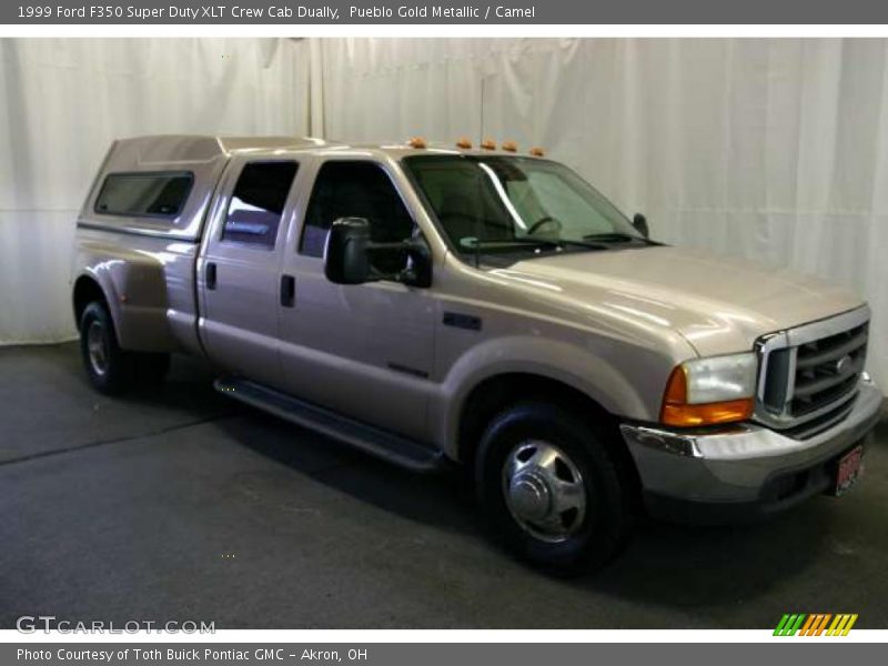 Pueblo Gold Metallic / Camel 1999 Ford F350 Super Duty XLT Crew Cab Dually