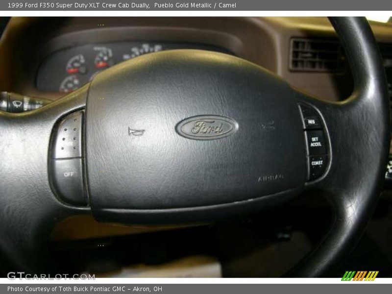 Pueblo Gold Metallic / Camel 1999 Ford F350 Super Duty XLT Crew Cab Dually