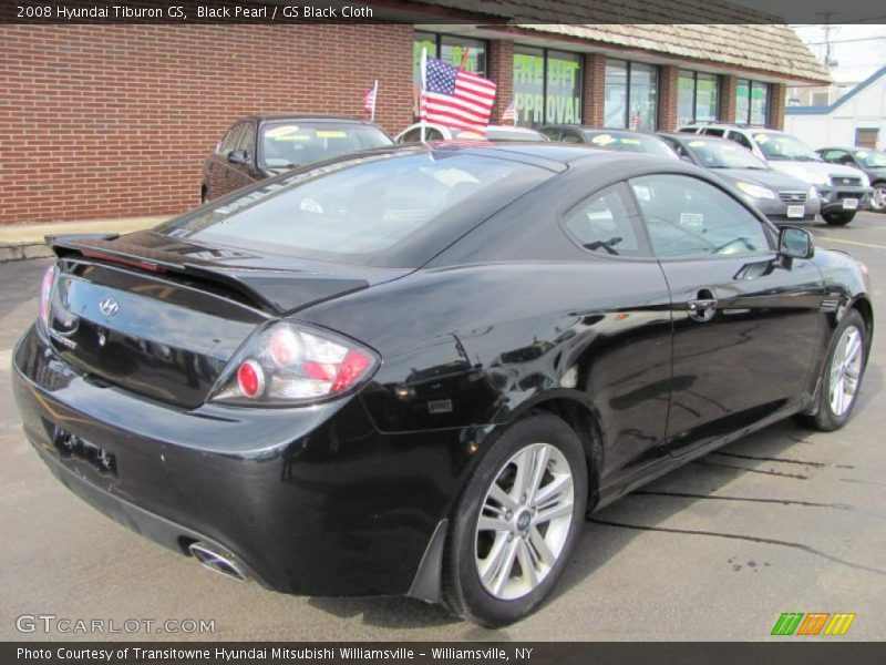 Black Pearl / GS Black Cloth 2008 Hyundai Tiburon GS