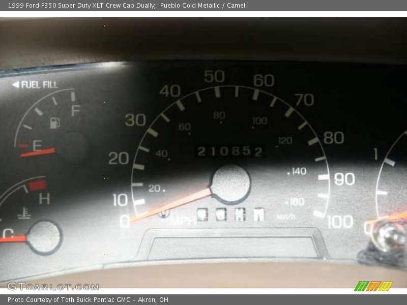 Pueblo Gold Metallic / Camel 1999 Ford F350 Super Duty XLT Crew Cab Dually