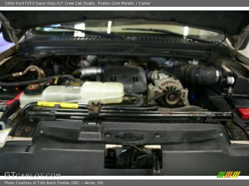 Pueblo Gold Metallic / Camel 1999 Ford F350 Super Duty XLT Crew Cab Dually