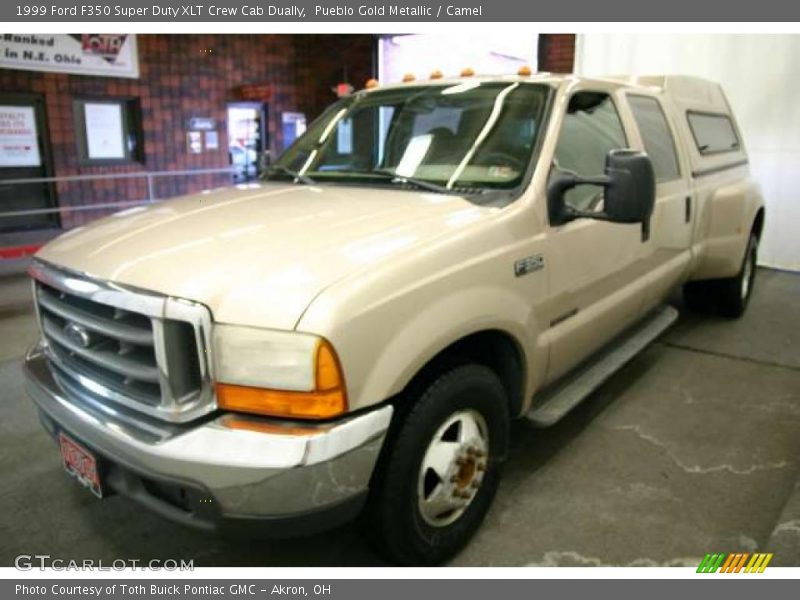 Pueblo Gold Metallic / Camel 1999 Ford F350 Super Duty XLT Crew Cab Dually
