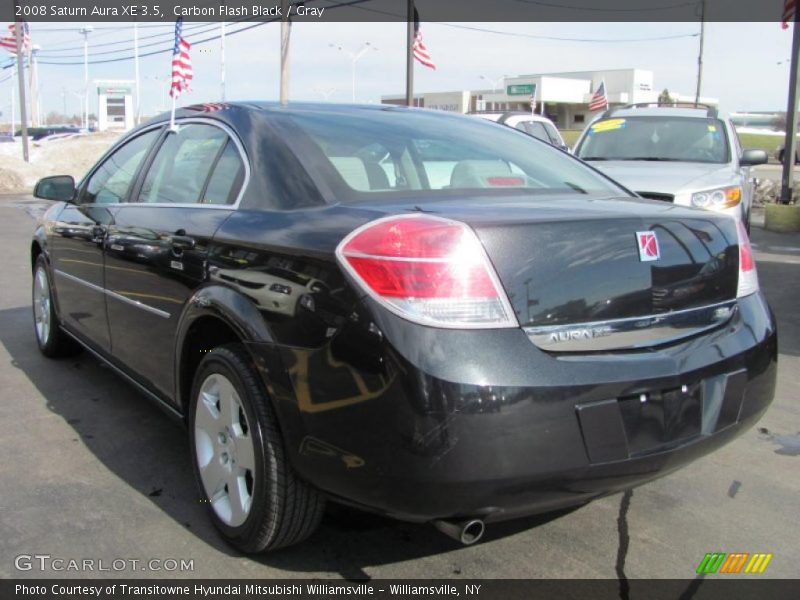 Carbon Flash Black / Gray 2008 Saturn Aura XE 3.5