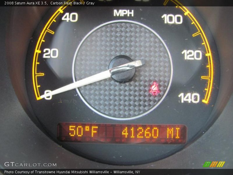 Carbon Flash Black / Gray 2008 Saturn Aura XE 3.5