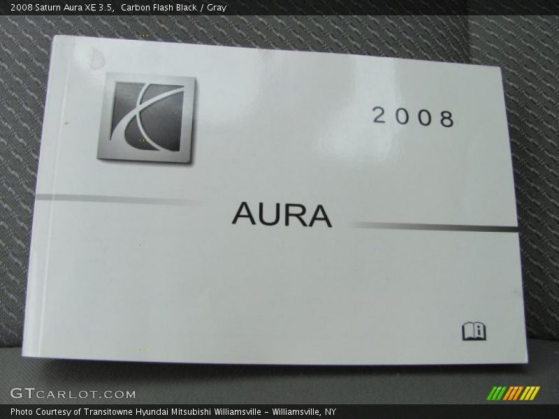 Carbon Flash Black / Gray 2008 Saturn Aura XE 3.5