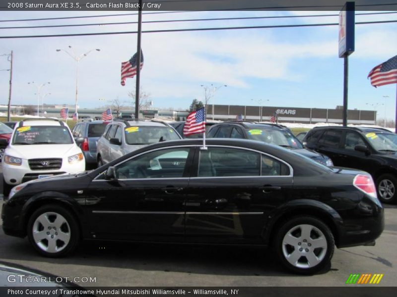 Carbon Flash Black / Gray 2008 Saturn Aura XE 3.5