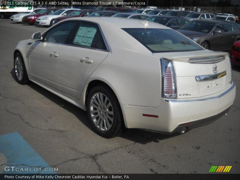 White Diamond Tricoat / Cashmere/Cocoa 2011 Cadillac CTS 4 3.6 AWD Sedan