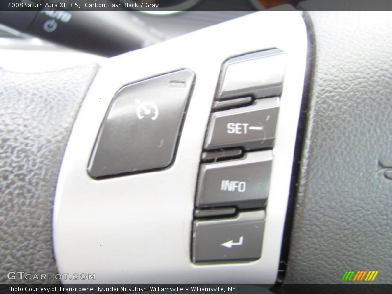 Carbon Flash Black / Gray 2008 Saturn Aura XE 3.5