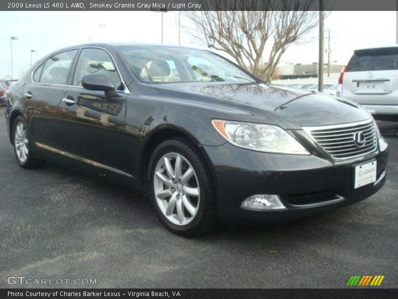 Smokey Granite Gray Mica / Light Gray 2009 Lexus LS 460 L AWD