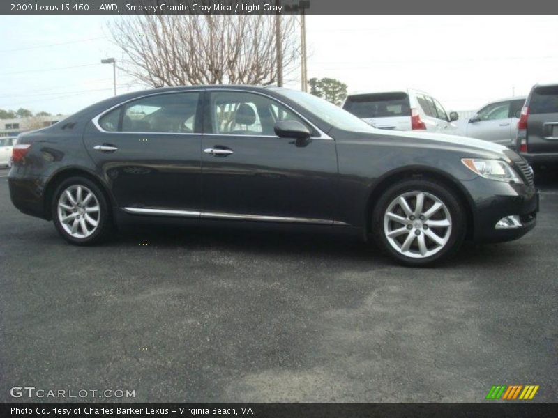 Smokey Granite Gray Mica / Light Gray 2009 Lexus LS 460 L AWD