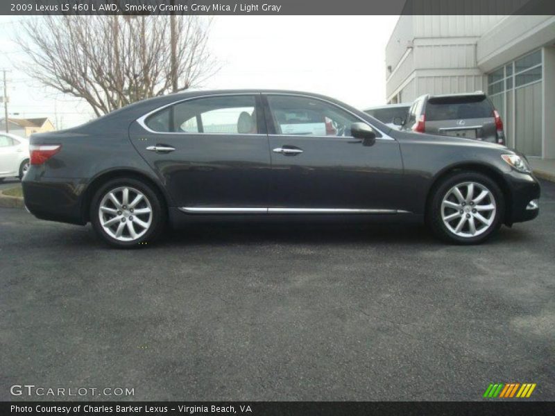 Smokey Granite Gray Mica / Light Gray 2009 Lexus LS 460 L AWD
