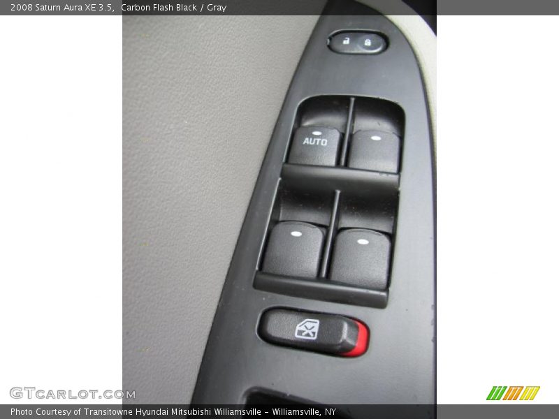Carbon Flash Black / Gray 2008 Saturn Aura XE 3.5