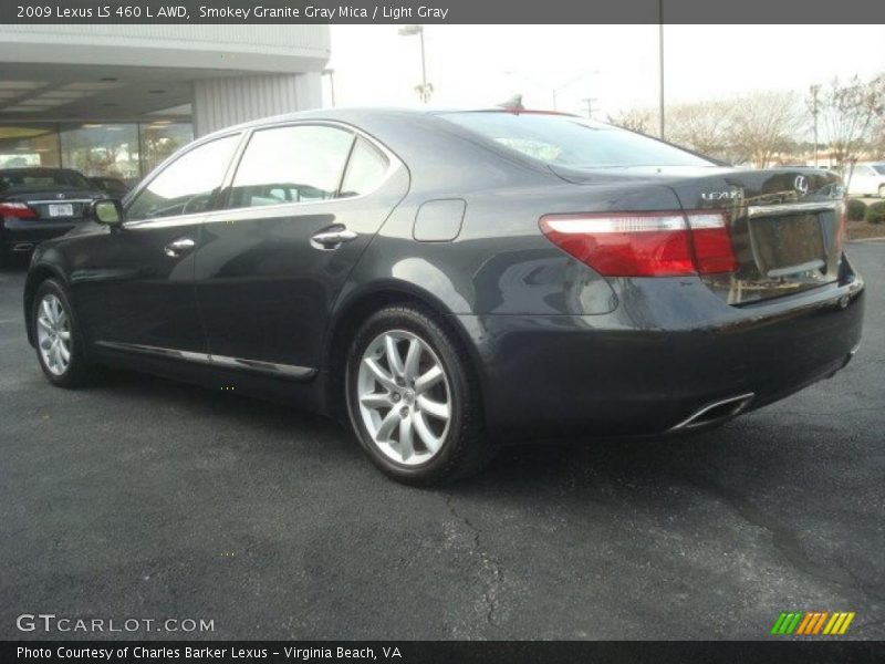 Smokey Granite Gray Mica / Light Gray 2009 Lexus LS 460 L AWD