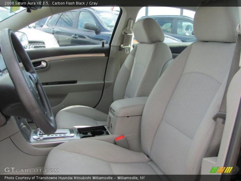 Carbon Flash Black / Gray 2008 Saturn Aura XE 3.5