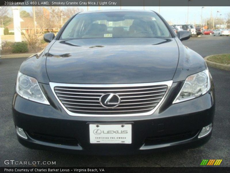 Smokey Granite Gray Mica / Light Gray 2009 Lexus LS 460 L AWD