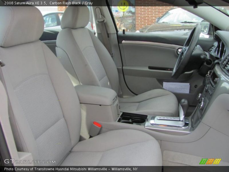 Carbon Flash Black / Gray 2008 Saturn Aura XE 3.5
