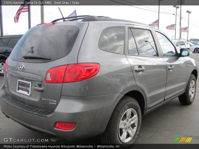 Steel Gray / Gray 2009 Hyundai Santa Fe GLS 4WD