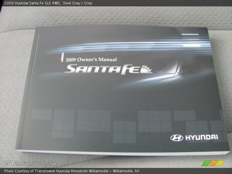 Steel Gray / Gray 2009 Hyundai Santa Fe GLS 4WD