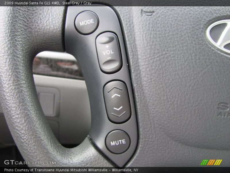 Steel Gray / Gray 2009 Hyundai Santa Fe GLS 4WD