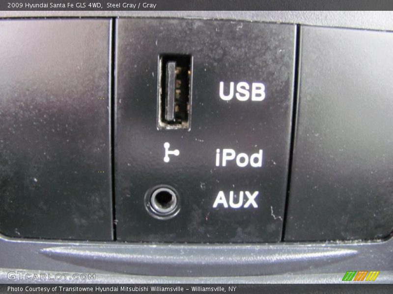 Steel Gray / Gray 2009 Hyundai Santa Fe GLS 4WD