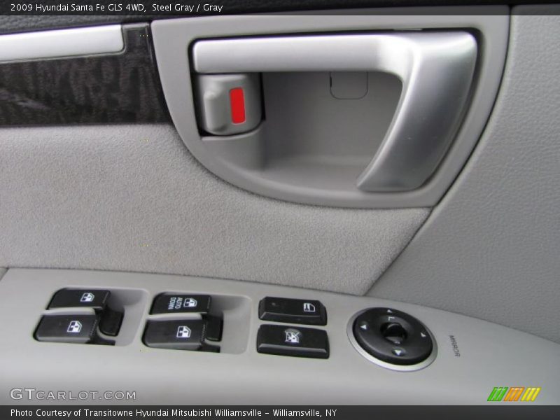 Steel Gray / Gray 2009 Hyundai Santa Fe GLS 4WD