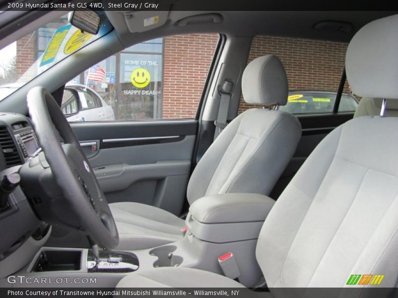 Steel Gray / Gray 2009 Hyundai Santa Fe GLS 4WD