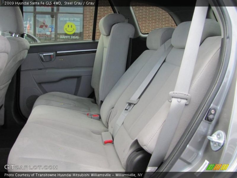 Steel Gray / Gray 2009 Hyundai Santa Fe GLS 4WD