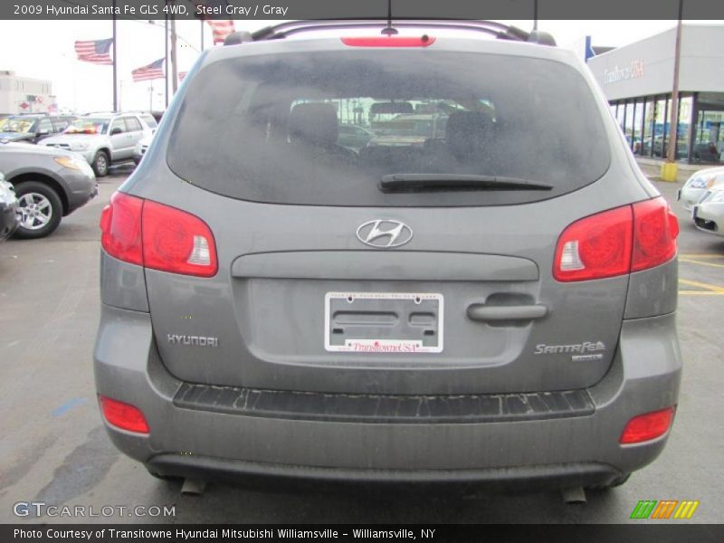 Steel Gray / Gray 2009 Hyundai Santa Fe GLS 4WD