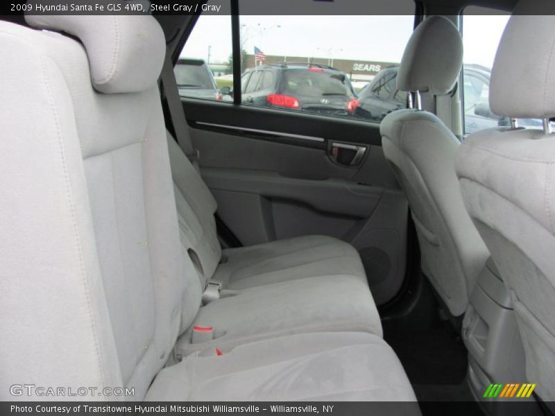 Steel Gray / Gray 2009 Hyundai Santa Fe GLS 4WD