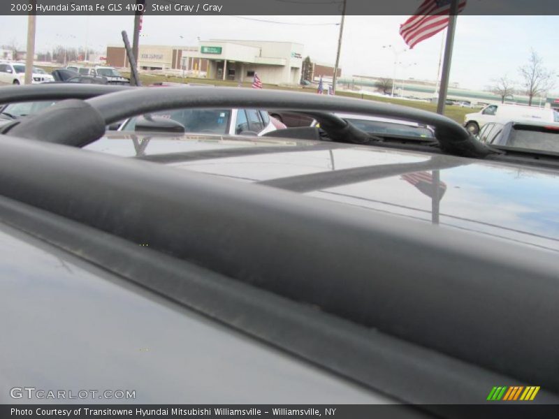 Steel Gray / Gray 2009 Hyundai Santa Fe GLS 4WD