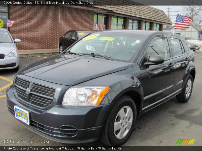 Steel Blue Metallic / Dark Slate Gray 2008 Dodge Caliber SE