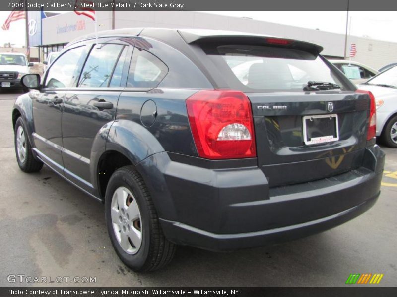 Steel Blue Metallic / Dark Slate Gray 2008 Dodge Caliber SE
