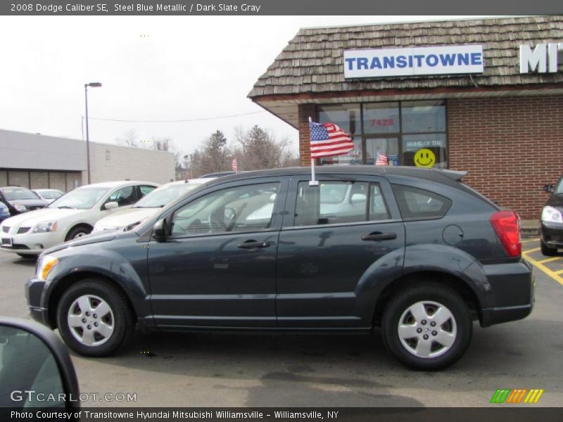 Steel Blue Metallic / Dark Slate Gray 2008 Dodge Caliber SE